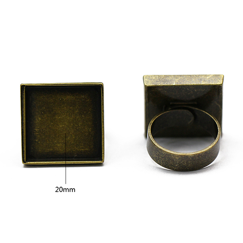 Ring settings, brass, sure-set,size:10