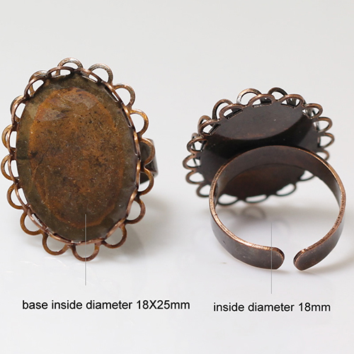 Brass ring base,Ring Bases,Ring Blanks,Base Diameter:18x25mm,Inside Diameter：18mm,lead safe,nickel free,