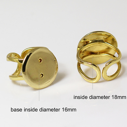 Brass pad ring base,size:8round
