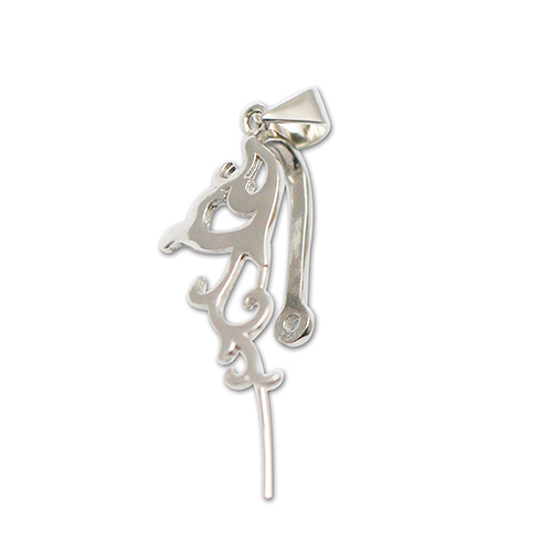 925 Sterling silver Pendant Clasp Connector