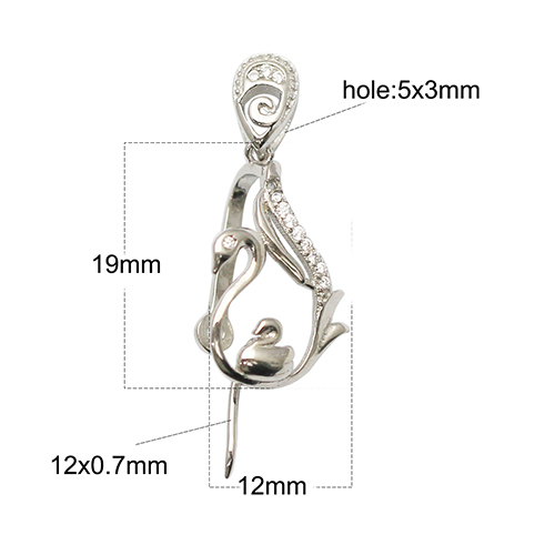 925 Sterling silver Pendant Clasp