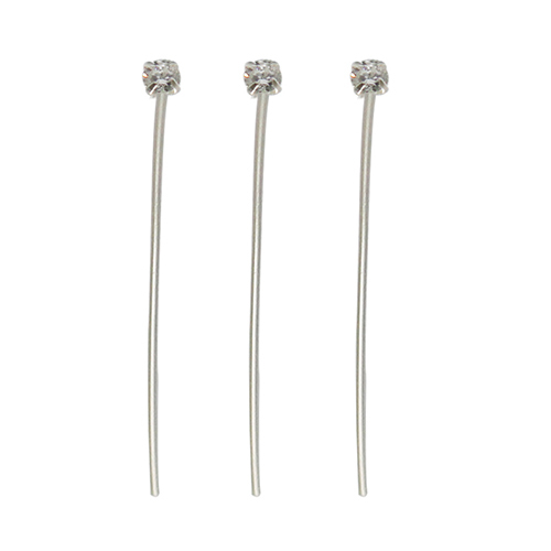 925 Sterling silver headpins round ball