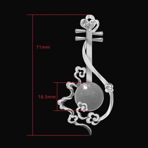 925 Sterling silver pendant brooch jewelry making supplies