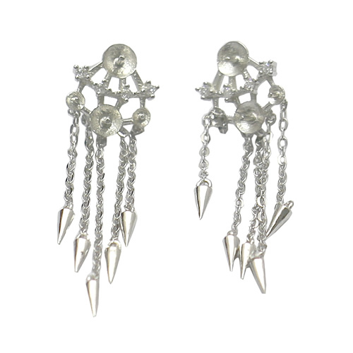 925 Sterling Silver Dangle Earring Long Line Threader For Women Jewelry