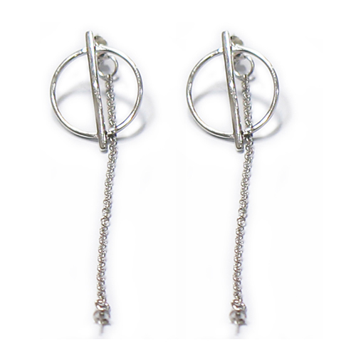 925 Sterling Silver Thread Through Earrings