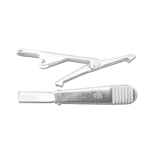 925 Sterling silver tie clip findings