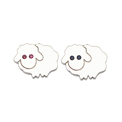 925 Sterling silver sheep brooch lovely jewelry findings wholesale