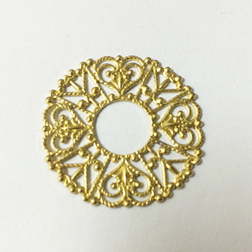 Brass filligree components jewelry making supplies wholesale