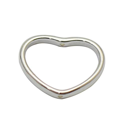 925 Sterling silver heart connector charms stamping blanks tags jewelry wholesale