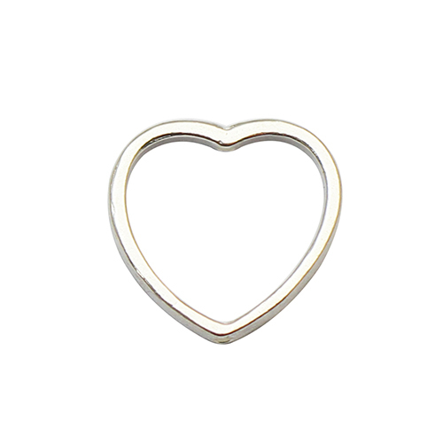925 Sterling silver heart connector wholesale jewelry findings DIY
