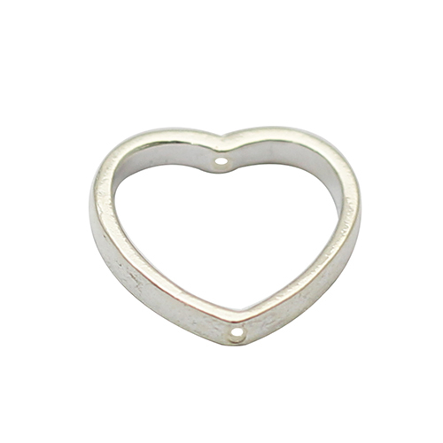 925 Sterling silver heart connector wholesale jewelry findings DIY
