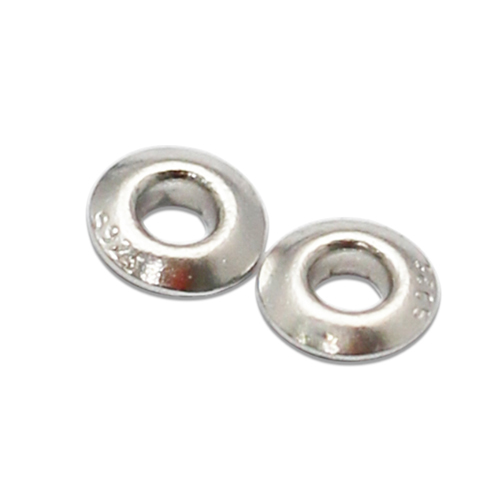 Sterling silver grommets eyelets self backing for bead cores