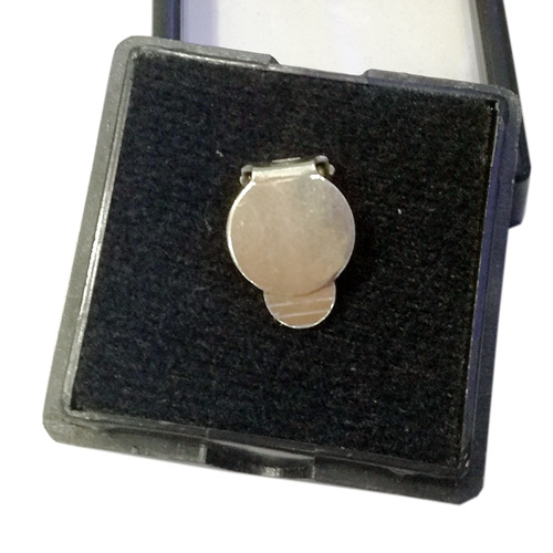 Clip on earrings 925 sterling silver  ear clip blank non pierced earring base round flat pad glue loop findings