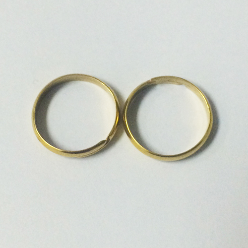 Brass simple finger ring findings diy jewelry accessories