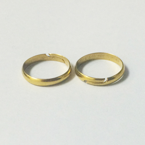 Brass simple finger ring findings diy jewelry accessories