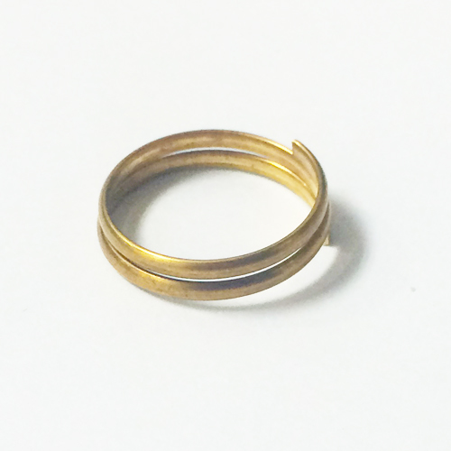 Brass finger ring setting adjustable lead safe nickel free