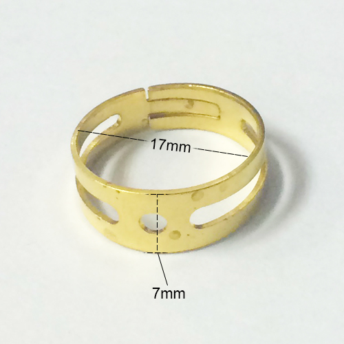 Brass simple finger ring jewelry making supplies wholesale