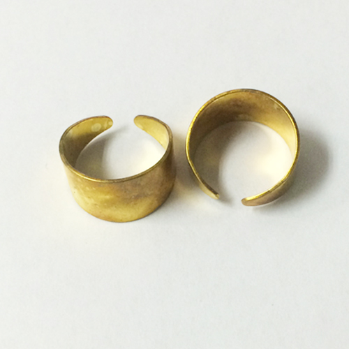 Brass rings in open circles stylish in their simplicity jewelry findings