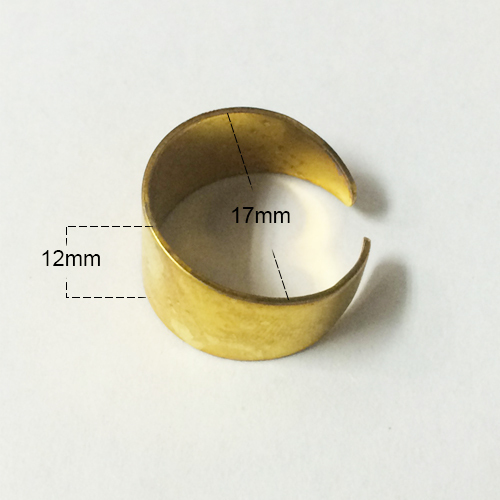 Brass rings in open circles stylish in their simplicity jewelry findings