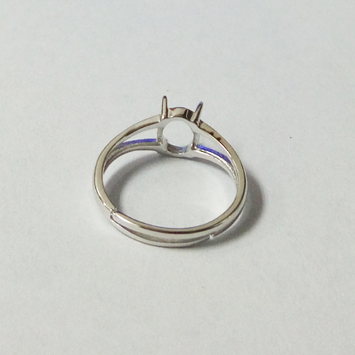 Gemstone Ring blanks Base settings Adjustable Wholesale Jewelry accessory Brass DIY