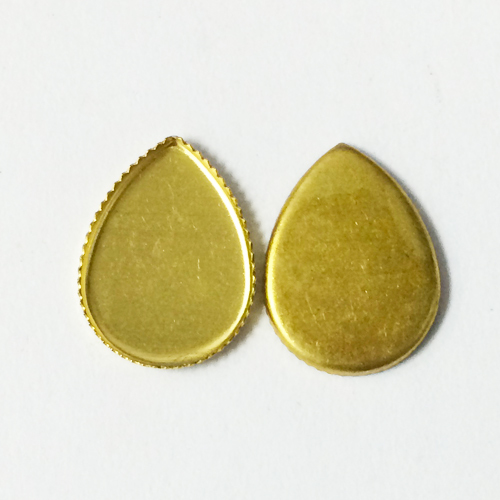 Brass jewelry bezel craft supply