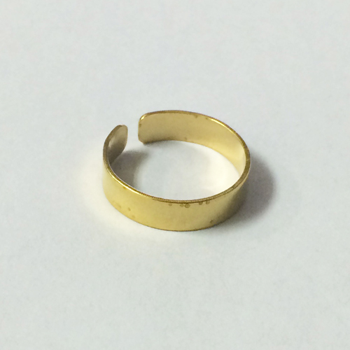 Brass finger ring adjustable lead safe nickel free