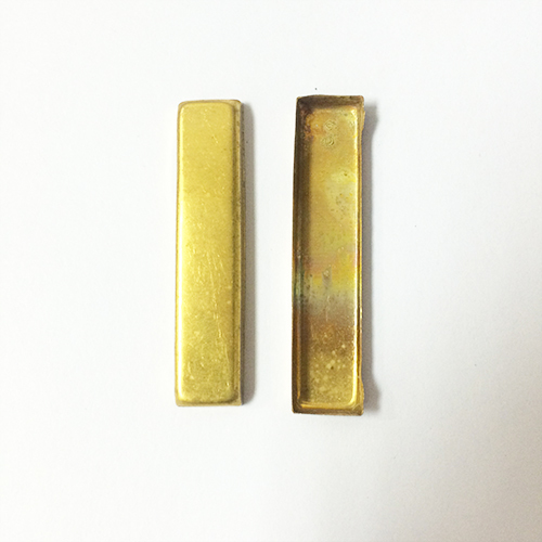 Brass bezel setting square rack plating lead-safe nickel free