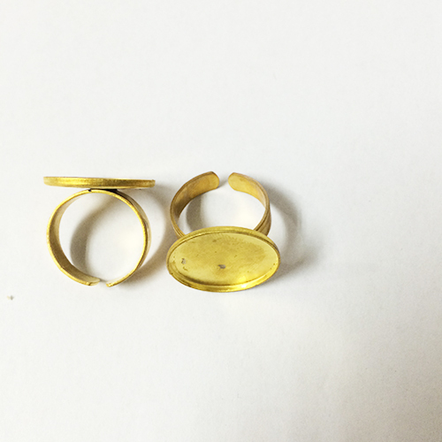 Finger ring Base Adjustable Cabpochon Round Blanks Tray Wholesale Vogue rings Jewelry settings Brass DIY