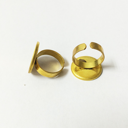 Finger ring Base Adjustable Cabpochon Round Blanks Tray Wholesale Vogue rings Jewelry settings Brass DIY