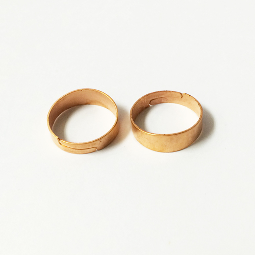 Brass simple adjustable ring jewelry making supplies nickel free
