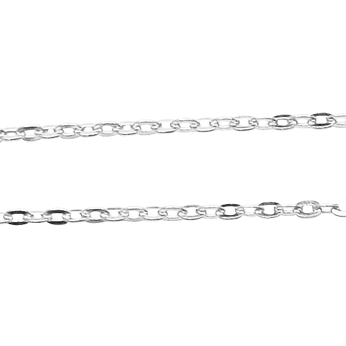 Shiny 925 sterling silver chain for necklace for women