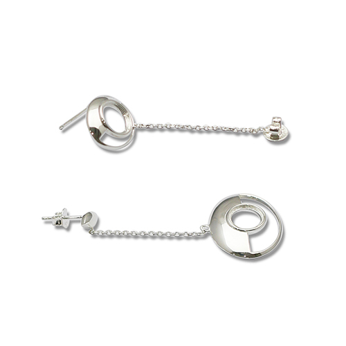 925 Sterling silver stud earrings long chain jewelry making supplies