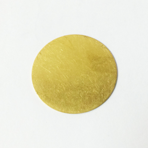 Brass round stamping disc for jewelry making