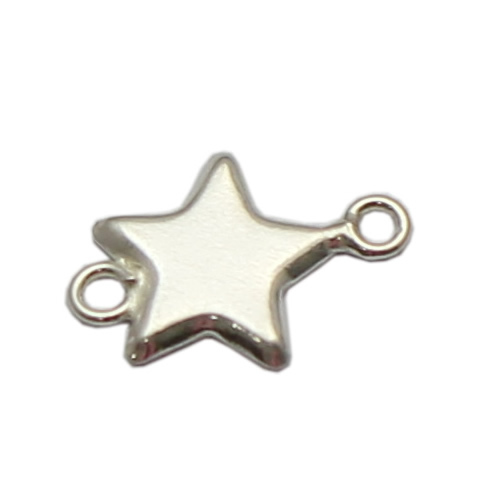 925 Sterling sliver bezel connector jewelry making charms