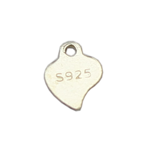 925 Sterling Sliver Heart Bracelet Pendant Charms