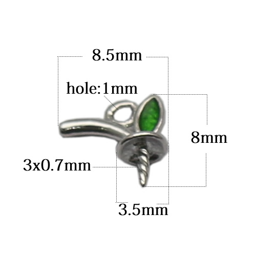 925 Sterling silver pendant bail jewelry findings