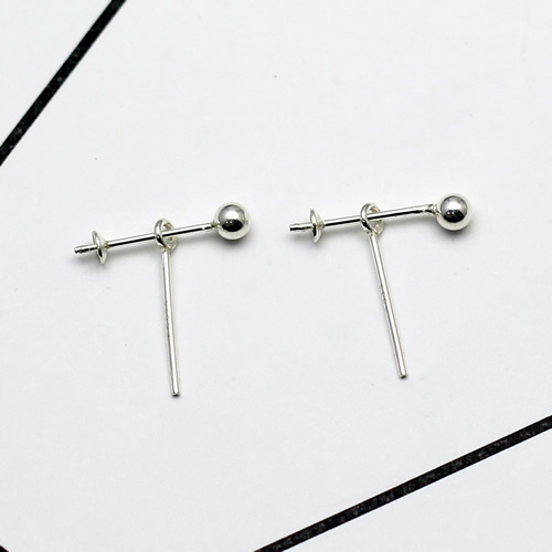 925 Sterling silver stud earring jewelry making charms nickel free