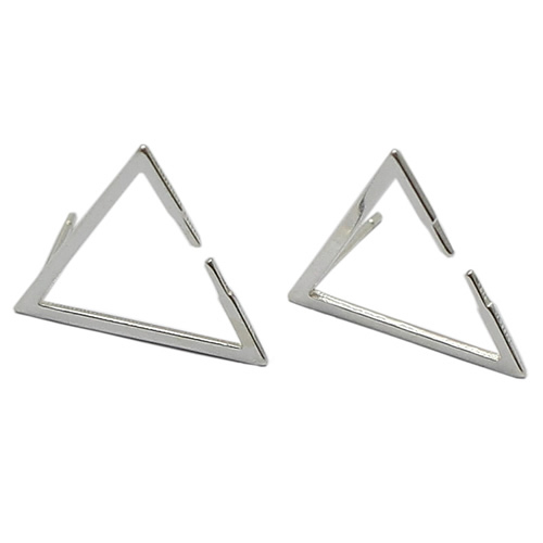 925 Sterling silver puzzle stud earrings simple minimalist earrings