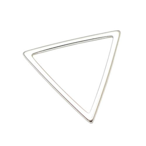 925 Sterling silver hollow triangle piece jewelry and accessories