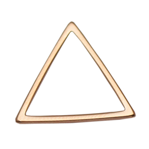 925 Sterling silver hollow triangle piece jewelry and accessories