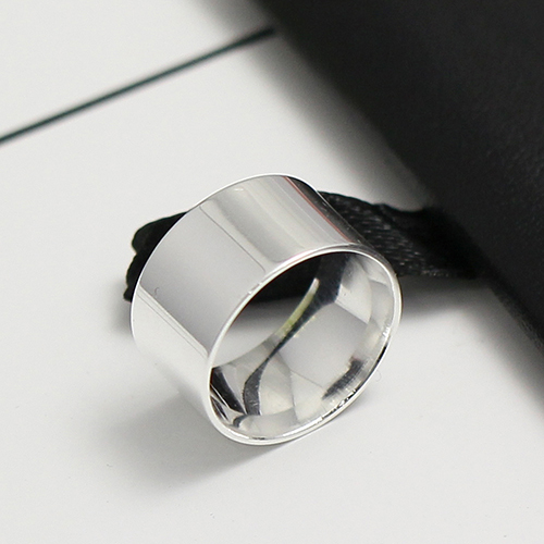 Sterling silver wide band ring settings, Customizable Your Own Logo