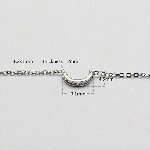 925 Sterling silver zircon charm bracelet personalized gift wholesale jewelry lots