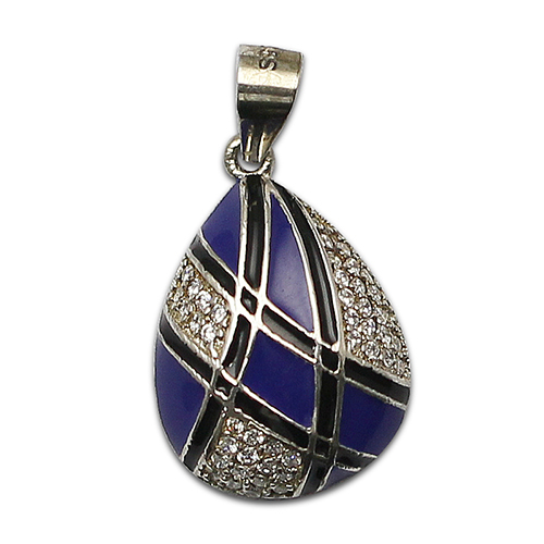 925 Sterling silver handmade zircon necklace pendant jewelry wholesale nickel free