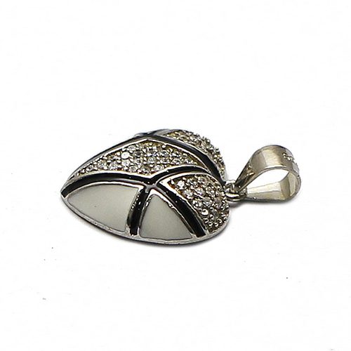 925 Sterling silver heart zircon pendant gift for women wholesale fashion jewelry