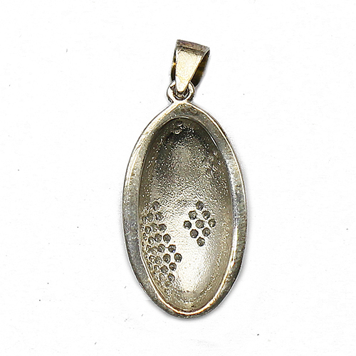 925 Sterling silver epoxy zircon jewelry making necklace pendant custom jewelry making
