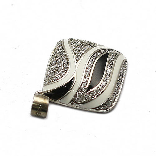925 Sterling silver zircon charm pendant wholesale wedding jewelry nickel free