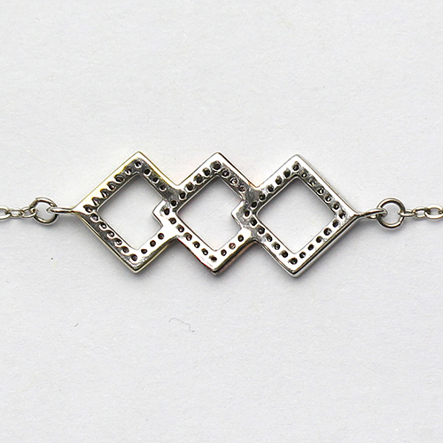 925 Sterling silver zircon charm bracelet novel fashionable jewelry making findings