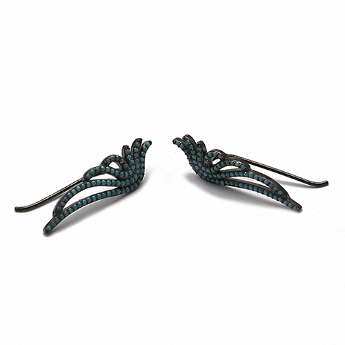 925 Sterling Silver Ear Hook Cubic Zircon Micro Inlay Charm DIY Earring Jewelry Accessory