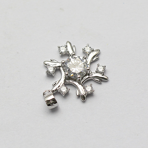 925 Sterling Silver Snowflake Stud Earring Charms for Jewelry Making Novel Gift Exquisite Earrings