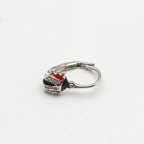 925 Sterling Silver Ladybug Ear Hook Cute Lovely Earring DIY Jewelry Accessories Leverback Earrings Hooks